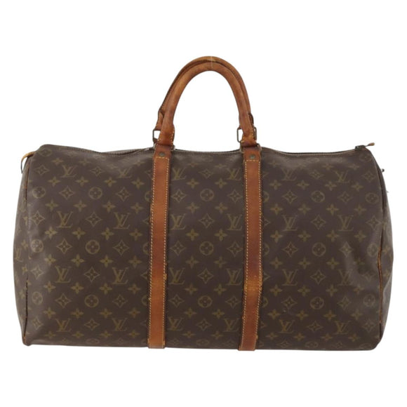 LOUIS VUITTON Monogram Keepall 50 Boston Bag M41426 LV Auth hk3570