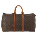 LOUIS VUITTON Monogram Keepall 50 Boston Bag M41426 LV Auth hk3570-2