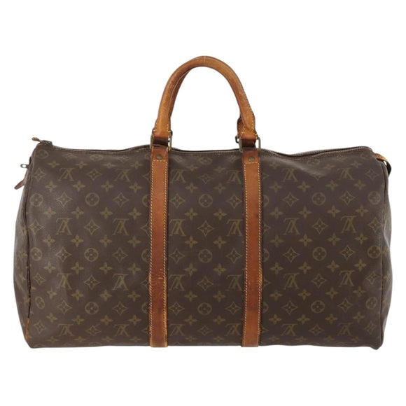 LOUIS VUITTON Monogram Keepall 50 Boston Bag M41426 LV Auth hk3570