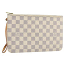 LOUIS VUITTON Damier Azur Neverfull MM Pouch LV Auth hk3571-1
