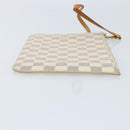 LOUIS VUITTON Damier Azur Neverfull MM Pouch LV Auth hk3571-3