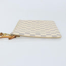 LOUIS VUITTON Damier Azur Neverfull MM Pouch LV Auth hk3571-4