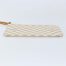 LOUIS VUITTON Damier Azur Neverfull MM Pouch LV Auth hk3571-6