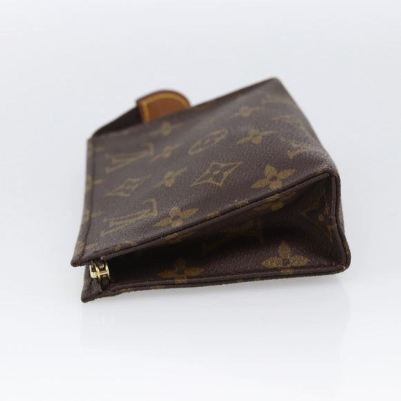 LOUIS VUITTON Monogram Poche Toilette 15 Pouch M47546 LV Auth hk3573