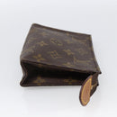 LOUIS VUITTON Monogram Poche Toilette 15 Pouch M47546 LV Auth hk3573-4