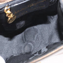 Salvatore Ferragamo Gancini Hand Bag Patent leather Brown Gold Auth hk3581-10