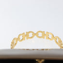Salvatore Ferragamo Gancini Hand Bag Patent leather Brown Gold Auth hk3581-8