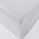Salvatore Ferragamo Hand Bag Leather 2way White Navy gold Auth hk3583-16