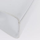 Salvatore Ferragamo Hand Bag Leather 2way White Navy gold Auth hk3583-17