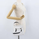 Salvatore Ferragamo Hand Bag Leather 2way White Navy gold Auth hk3583-23