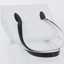 Salvatore Ferragamo Hand Bag Leather 2way White Navy gold Auth hk3583-6