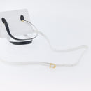 Salvatore Ferragamo Hand Bag Leather 2way White Navy gold Auth hk3583-8