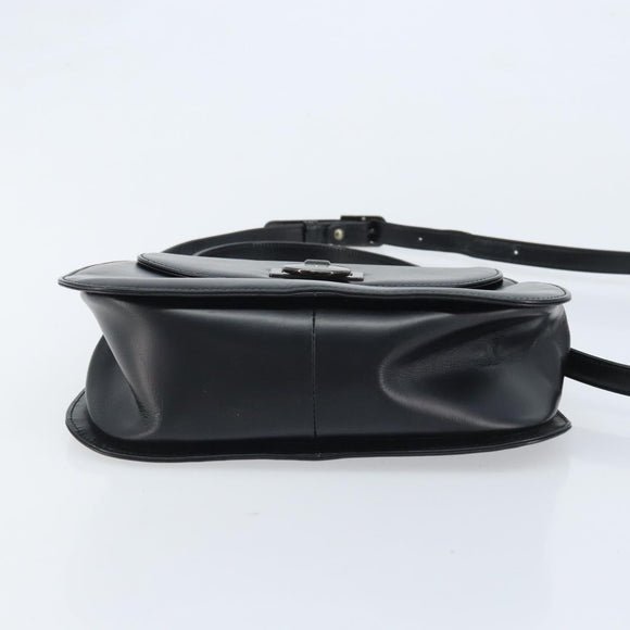 GIVENCHY Hand Bag Leather 2way Black Auth hk3584