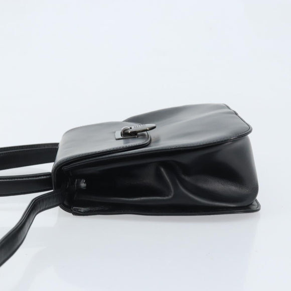 GIVENCHY Hand Bag Leather 2way Black Auth hk3584
