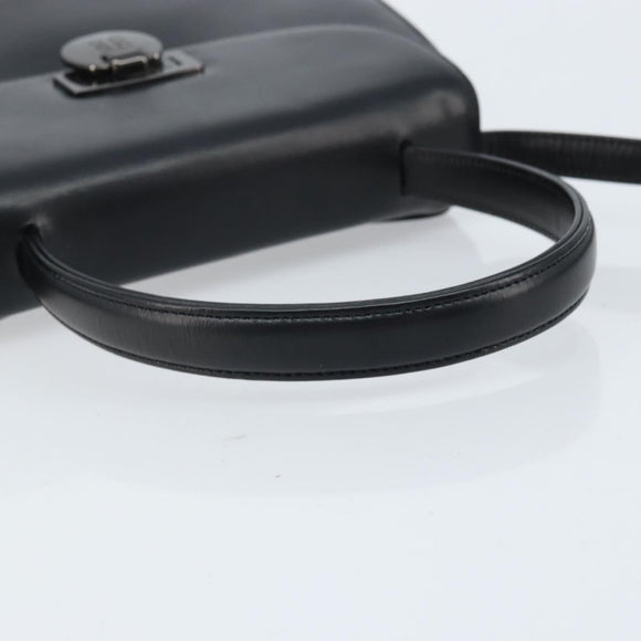 GIVENCHY Hand Bag Leather 2way Black Auth hk3584