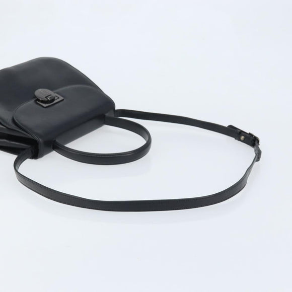GIVENCHY Hand Bag Leather 2way Black Auth hk3584