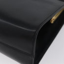 Salvatore Ferragamo Vala Hand Bag Leather Navy Gold Auth hk3588-14