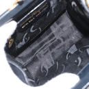 Salvatore Ferragamo Vala Hand Bag Leather Navy Gold Auth hk3588-11