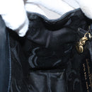 Salvatore Ferragamo Vala Hand Bag Leather Navy Gold Auth hk3588-19