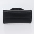 Salvatore Ferragamo Vala Hand Bag Leather Navy Gold Auth hk3588-5
