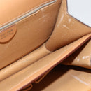 CELINE Macadam Canvas Hand Bag PVC Leather Brown Gold Auth hk3589-19