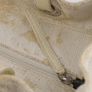 CHANEL Matelasse Paris Biarritz GM Tote Bag PVC Canvas White CC Auth hk3597-9