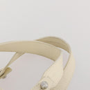 CHANEL Matelasse Paris Biarritz GM Tote Bag PVC Canvas White CC Auth hk3597-14
