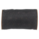 Christian Dior Honeycomb Canvas Chain Bag PVC Leather Black Gold Auth hk3598-2