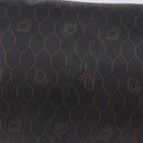 Christian Dior Honeycomb Canvas Chain Bag PVC Leather Black Gold Auth hk3598-3