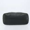 PRADA Camouflage Shoulder Bag Nylon Leather Khaki Black Silver Auth hk3599-5