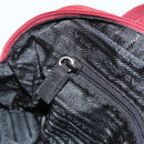 PRADA Tote Bag Nylon Red Silver Auth hk3600-22