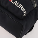 SAINT LAURENT Backpack Canvas Black Silver Auth hk3604-12