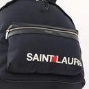 SAINT LAURENT Backpack Canvas Black Silver Auth hk3604-18