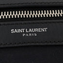 SAINT LAURENT Backpack Canvas Black Silver Auth hk3604-19