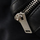 SAINT LAURENT Backpack Canvas Black Silver Auth hk3604-23