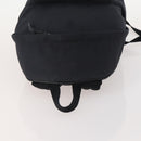 SAINT LAURENT Backpack Canvas Black Silver Auth hk3604-6