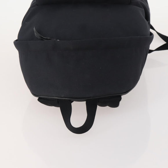 SAINT LAURENT Backpack Canvas Black Silver Auth hk3604