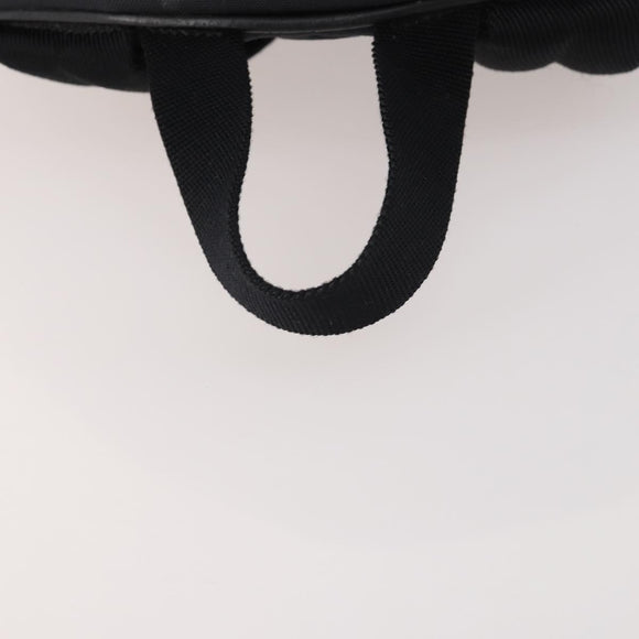 SAINT LAURENT Backpack Canvas Black Silver Auth hk3604