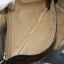 BVLGARI Hand Bag Leather Black Gold Auth hk3605-21