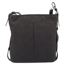 SAINT LAURENT Mombasa Schoudertas Canvas Leer Donkerbruin Zilver Auth hk3606V-2