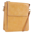 LOUIS VUITTON Monogram Vernis Motto Pouch Rose Florentin M91034 LV Auth hk3609-1