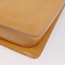 LOUIS VUITTON Monogram Vernis Motto Pouch Rose Florentin M91034 LV Auth hk3609-17