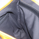 BVLGARI Tote Bag Patent leather Yellow Gold Auth hk3610-19