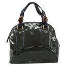 Chloe Hand Bag Patent leather Khaki Gold Auth hk3611-2
