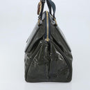 Chloe Hand Bag Patent leather Khaki Gold Auth hk3611-4