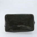 Chloe Hand Bag Patent leather Khaki Gold Auth hk3611-9