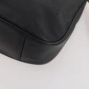 GUCCI Bamboo Shoulder Bag Leather 2way Black Gold 001 1781 1638 Auth hk3622-15