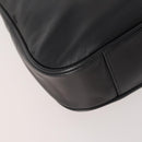 GUCCI Bamboo Shoulder Bag Leather 2way Black Gold 001 1781 1638 Auth hk3622-16