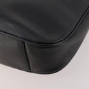 GUCCI Bamboo Shoulder Bag Leather 2way Black Gold 001 1781 1638 Auth hk3622-17