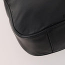 GUCCI Bamboo Shoulder Bag Leather 2way Black Gold 001 1781 1638 Auth hk3622-10